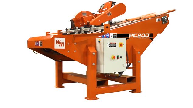 Wood-Mizer Introduces Power Feed Trim Saw for Pallet Recycling